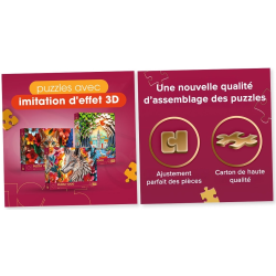 Puzzle Premium 1000 pièces Trefl - Collection Paper Art - Paper Cat