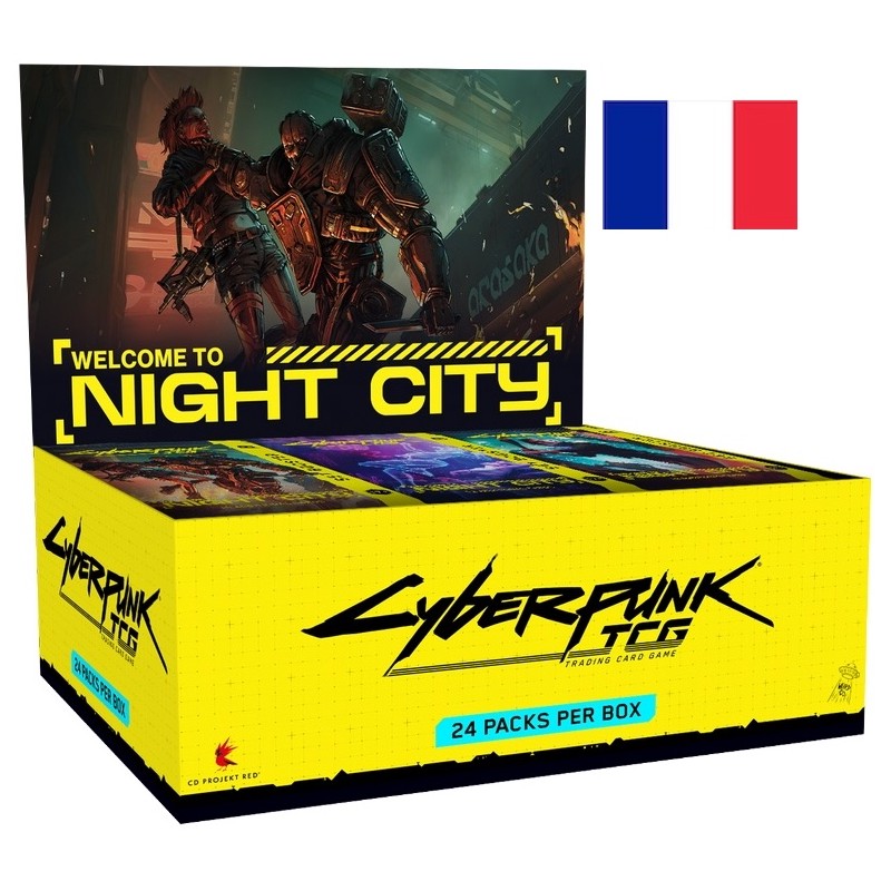 Acheter un Display de Boosters Cyberpunk TCG Welcome To Night City FR
