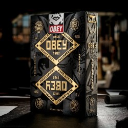 Acheter jeu de 54 cartes Theory11 Obey Gold Edition