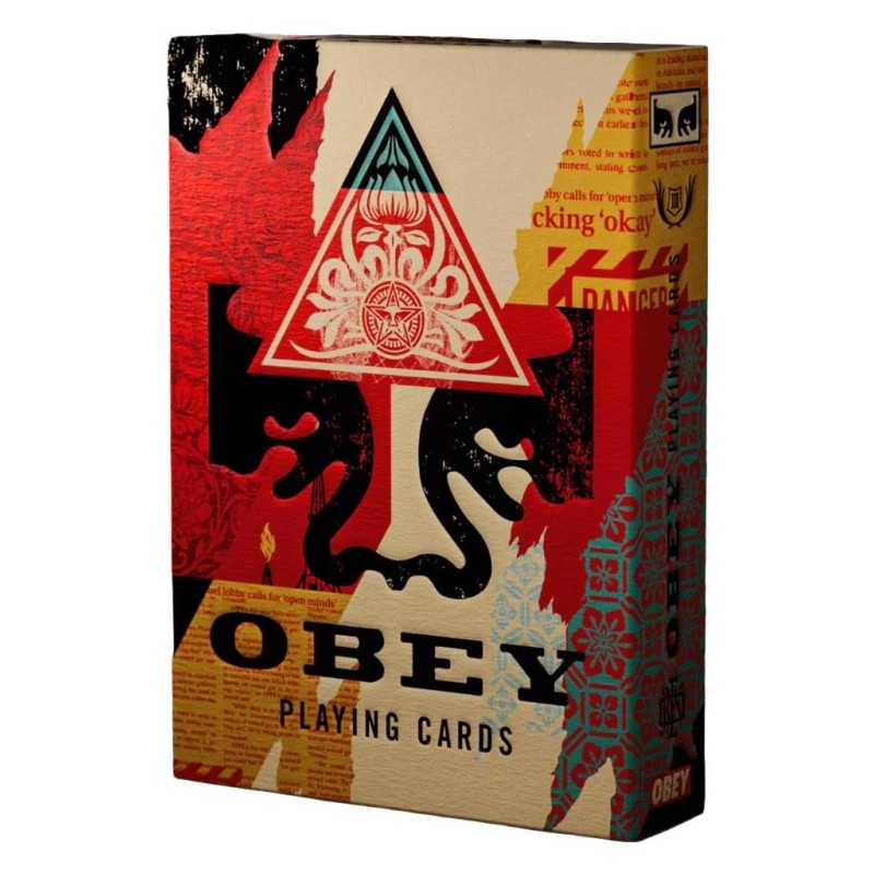 Acheter jeu de 54 cartes Theory11 Obey Collage Edition