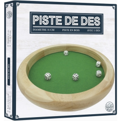 Piste de dés Bois 35 cm