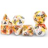 Set de 7 dés, idéal pour les jeux de rôle.