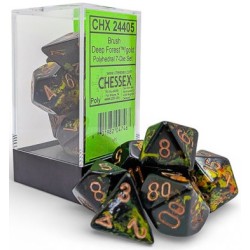 Set de 7 dés, idéal pour les jeux de rôle.