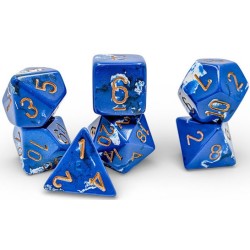 Set de 7 dés, idéal pour les jeux de rôle.