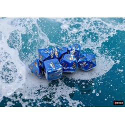 Set de 7 dés, idéal pour les jeux de rôle.