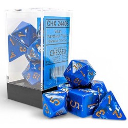 Set de 7 dés, idéal pour les jeux de rôle.