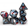 Set de 7 dés, idéal pour les jeux de rôle.