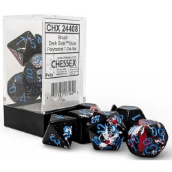 Set de 7 dés, idéal pour les jeux de rôle.