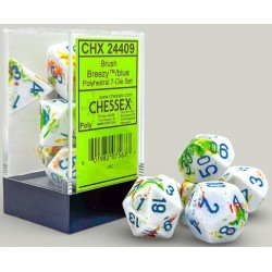 Set de 7 dés, idéal pour les jeux de rôle.