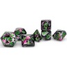 Set de 7 dés, idéal pour les jeux de rôle.