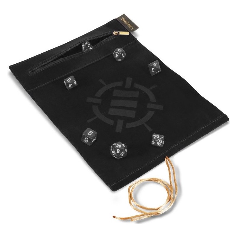 Acheter set dés + tapis ENHANCE Roll on a Scroll noir