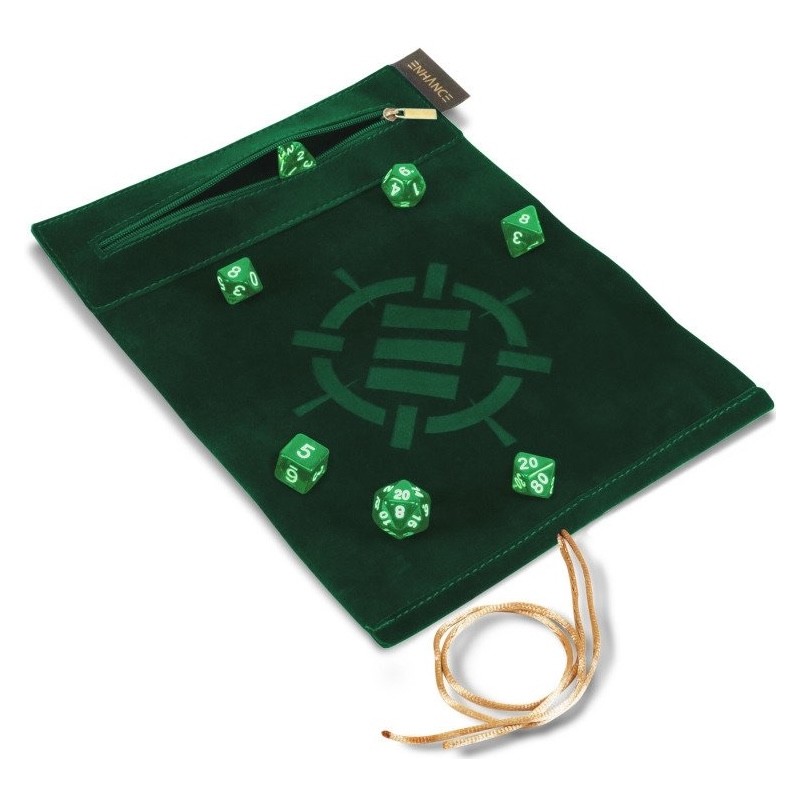 Acheter set dés + tapis ENHANCE Roll on a Scroll noir