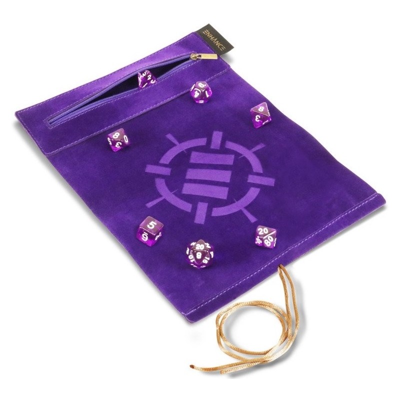 Acheter set dés + tapis ENHANCE Roll on a Scroll noir