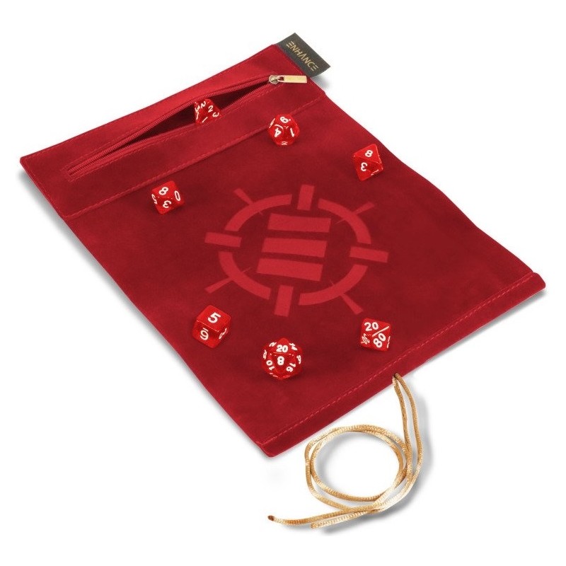 Acheter set dés + tapis ENHANCE Roll on a Scroll noir