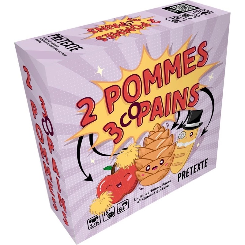 acheter le jeu de société 2 Pommes 3 Copains (Prétexte Édition)
