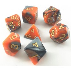 Acheter un Set de 7 dés, idéal pour les jeux de rôle.