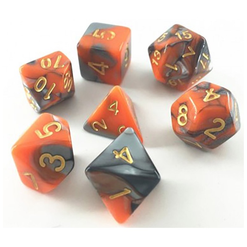 Acheter un Set de 7 dés, idéal pour les jeux de rôle.