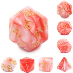 Acheter un Set de 7 dés, idéal pour les jeux de rôle.
