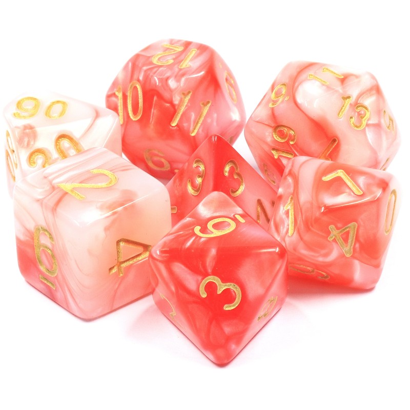 Acheter un Set de 7 dés, idéal pour les jeux de rôle.