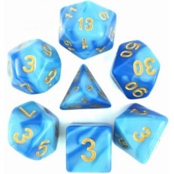 Acheter un Set de 7 dés, idéal pour les jeux de rôle.