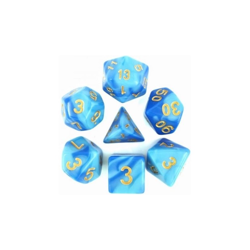 Acheter un Set de 7 dés, idéal pour les jeux de rôle.