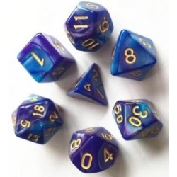 Acheter un Set de 7 dés, idéal pour les jeux de rôle.