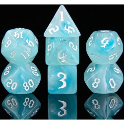 Acheter un Set de 7 dés, idéal pour les jeux de rôle.