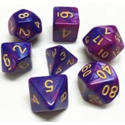 Acheter un Set de 7 dés, idéal pour les jeux de rôle.