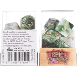 Acheter un Set de 7 dés, idéal pour les jeux de rôle.
