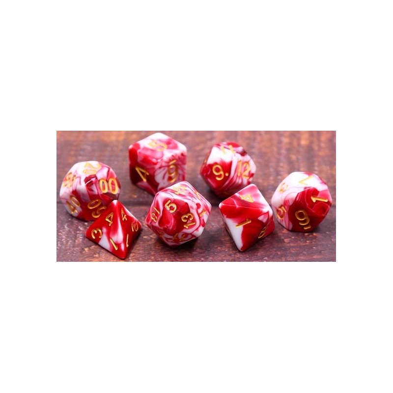Acheter un Set de 7 dés, idéal pour les jeux de rôle.