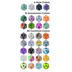 Un set de 7 dés aléatoire : set de dés Mystère