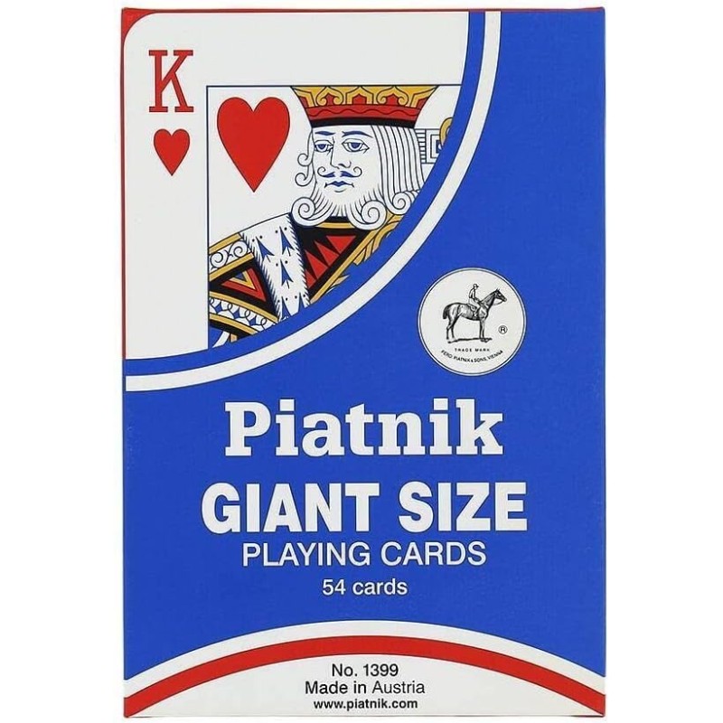 Acheter Jeu de 54 Cartes à jouer XXL géantes Piatnik