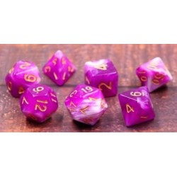 Acheter un Set de 7 dés, idéal pour les jeux de rôle.