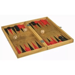 Acheter le jeu de société Backgammon en Bois Vintage 25 cm (Professor Puzzle)