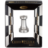 Découvrez le casse-tête métal Chess rook Silver de la marque Huzzle
