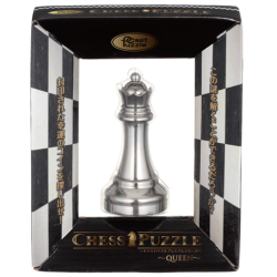 Découvrez le casse-tête métal Chess queen Silver de la marque Huzzle