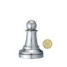 Découvrez le casse-tête métal Chess pawn Silver de la marque Huzzle