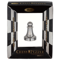 Découvrez le casse-tête métal Chess pawn Silver de la marque Huzzle