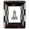 Découvrez le casse-tête métal Chess pawn Silver de la marque Huzzle