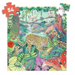 Acheter le puzzle Jungle Indienne 54 pièces Djeco