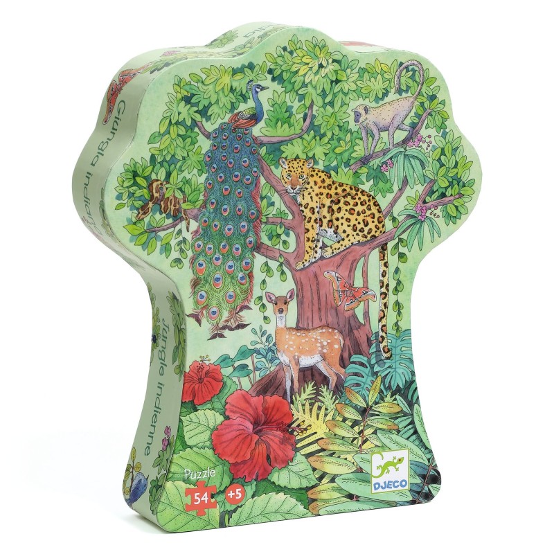 Acheter le puzzle Jungle Indienne 54 pièces Djeco