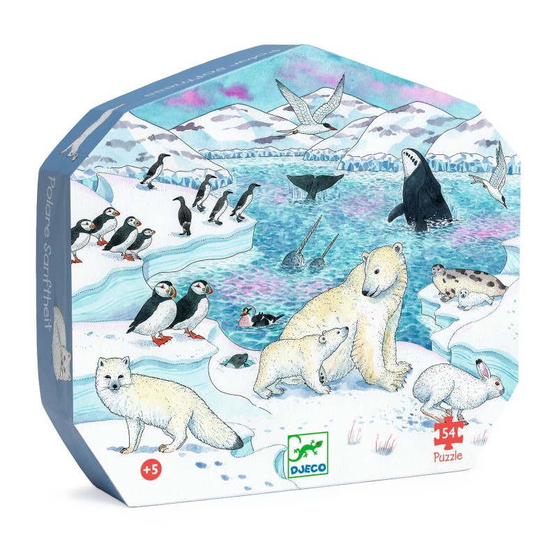 Acheter le puzzle Douceur Polaire 54 pièces Djeco