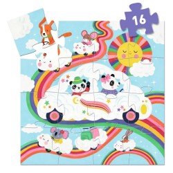 Acheter le puzzle Voiture Nuage 16 pièces Djeco