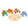 Acheter le puzzle Rondo Dog en bois 4 pièces Djeco