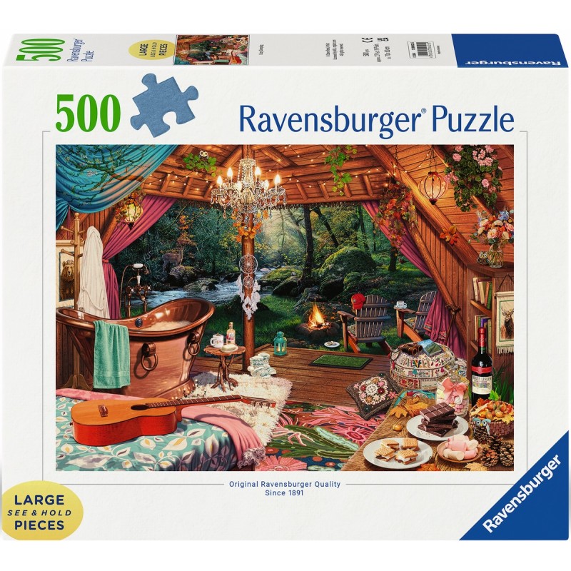 Acheter un puzzle 500 pièces ravensburger Glamping Douillet
