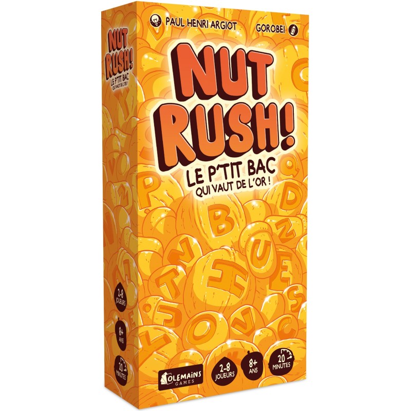 Acheter le jeu de société Nut Rush ! Le p’tit bac qui vaut de l’or ! (Olemains Games)