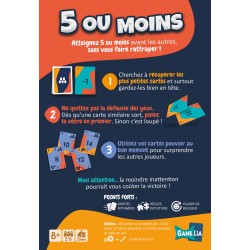 Acheter le jeu de société 5 ou moins (Gamelia)