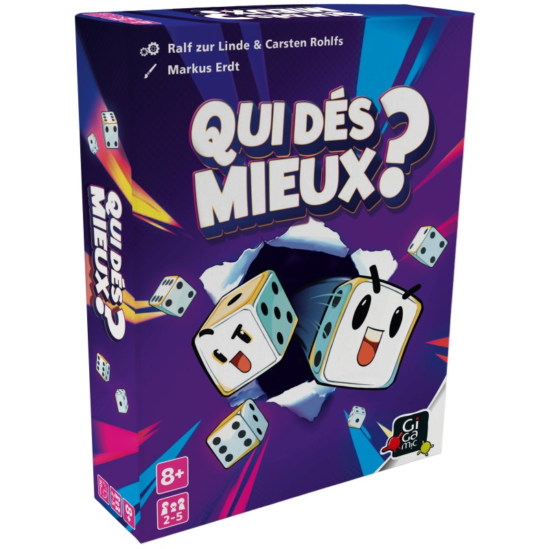 Acheter le jeu de société Qui Dés Mieux ? (Gigamic)