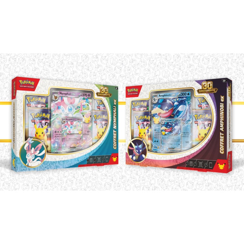 Acheter un Coffret Ex : Nymphali-Ex ou Amphinobi-Ex Pokémon 30 ans