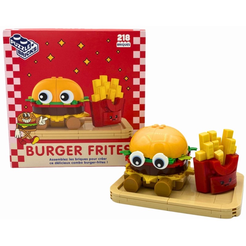 Acheter Mini-Briques Burger-Frites| Professor Puzzle